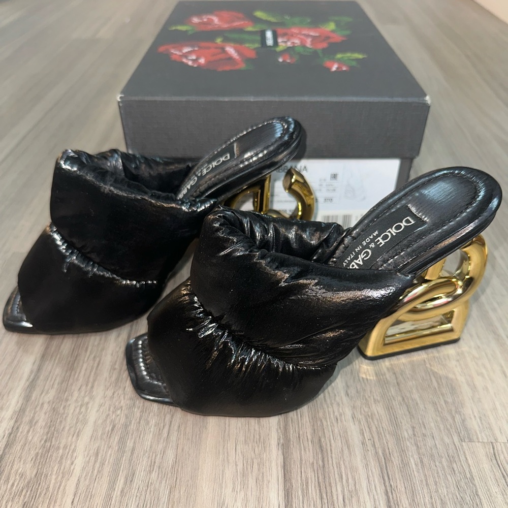 Dolce & Gabbana Quilted Puffer Heels